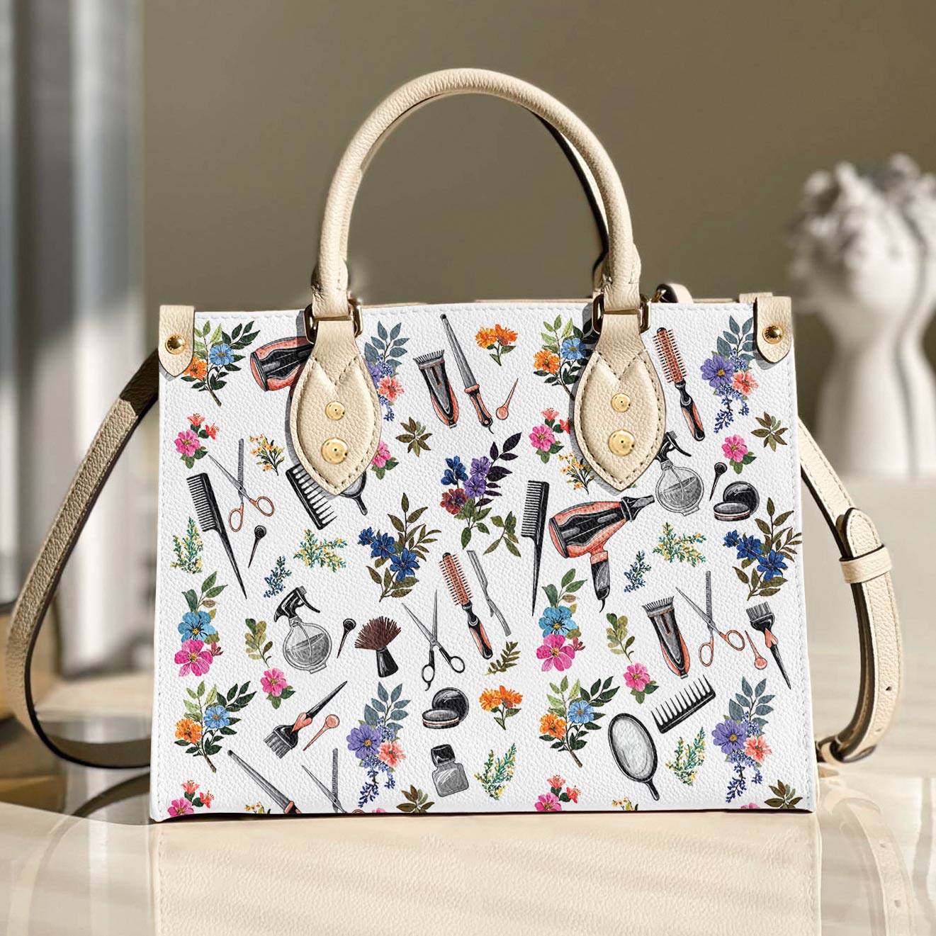 Leather Bag Hairstylist’s Elegance