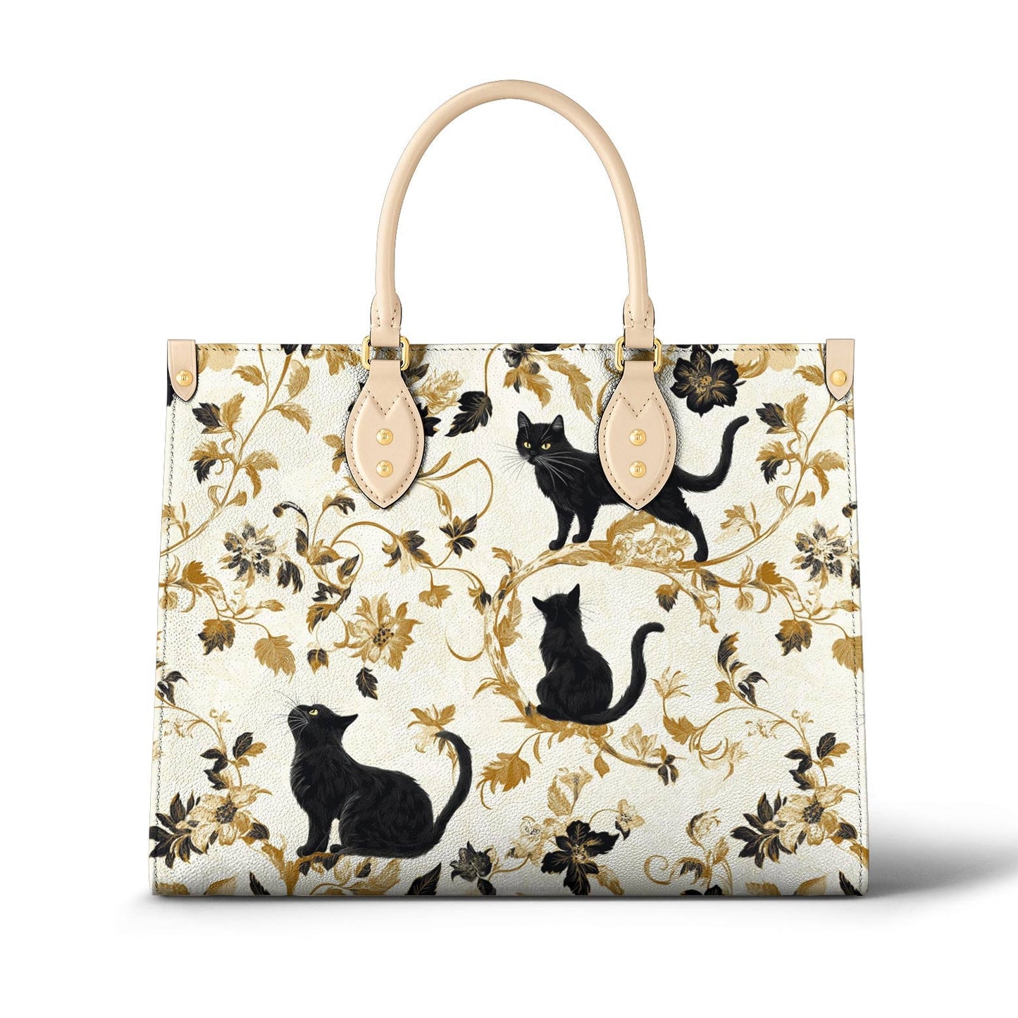 Leather Bag Midnight Black Cats