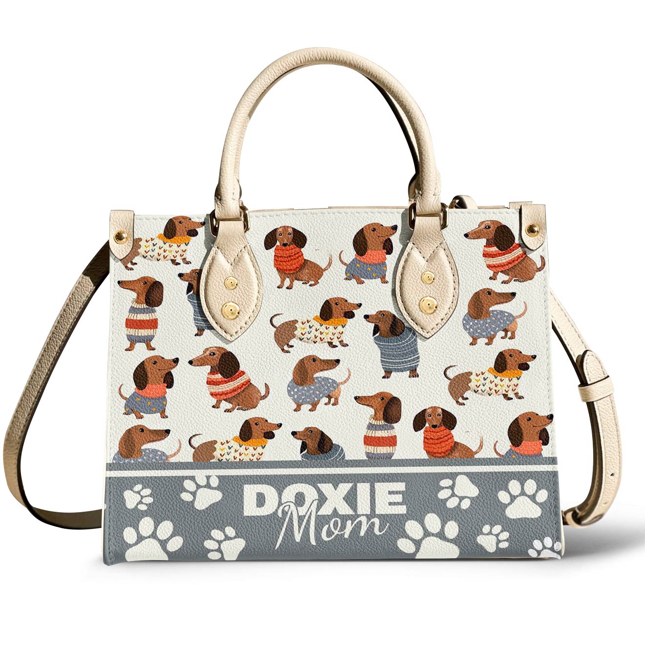 Dachshund Leather Bag Doxie Mom