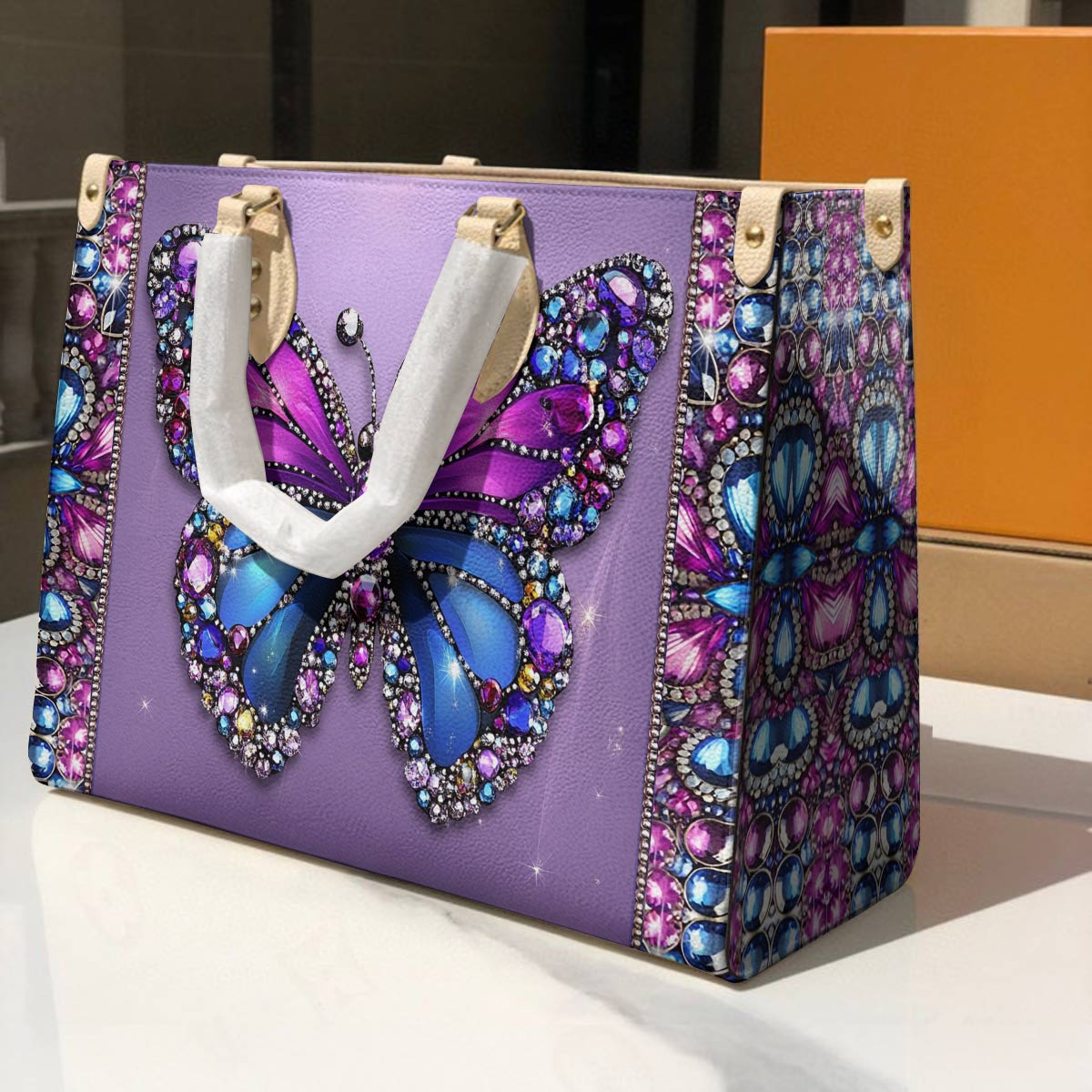 Leather Bag Violet Royalty