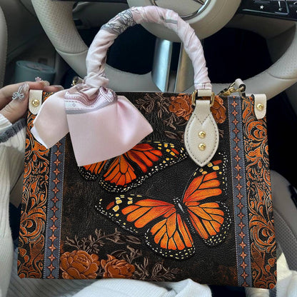 Butterfly Leather Bag Vintage Ember Wings