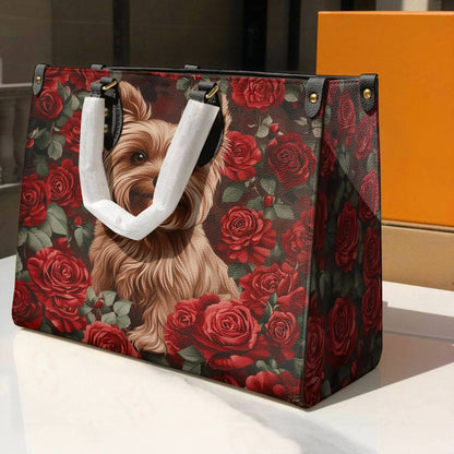 Yorkie Leather Bag Scarlet Rose Yorkie