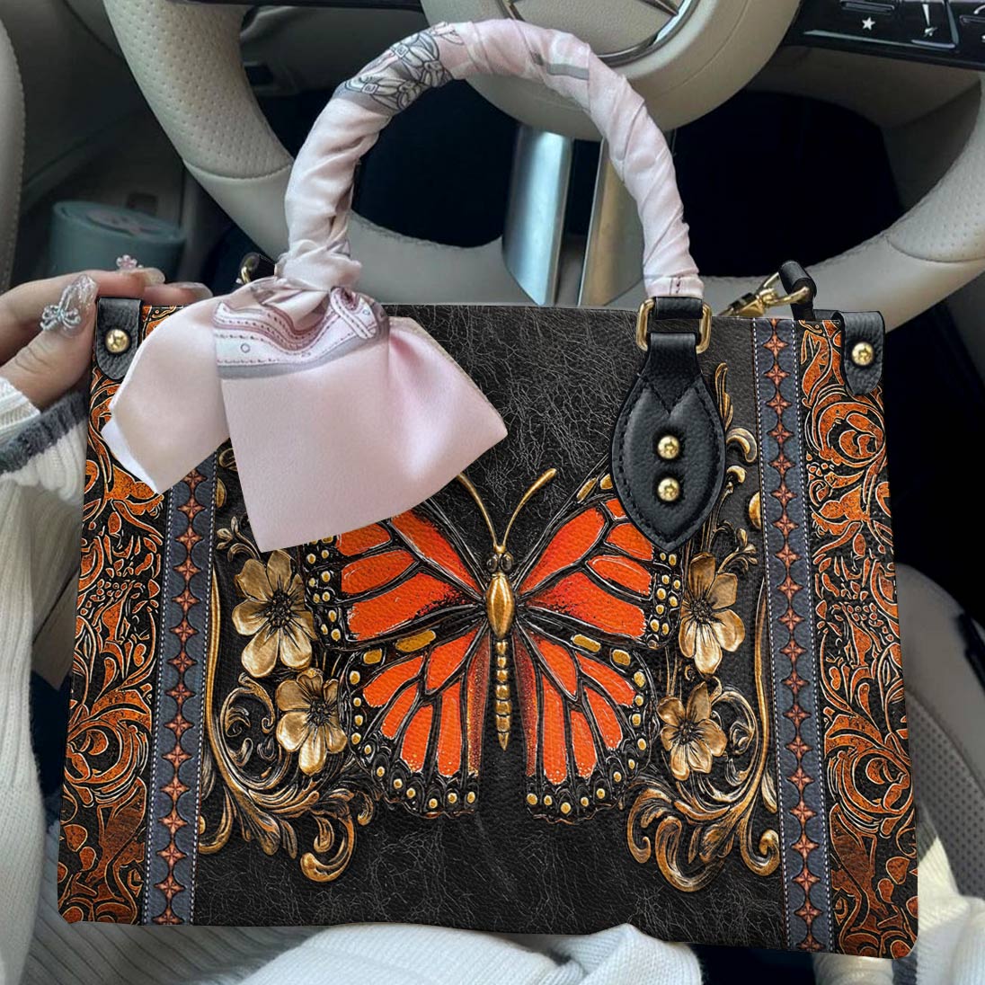 Butterfly Leather Bag Victorian Blaze