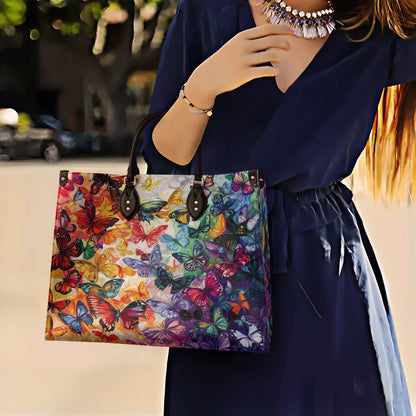 Butterfly Leather Bag Rainbow Migration