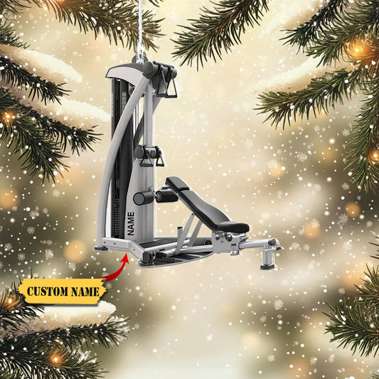 Fitness Exercise equipment Christmas Ornament, Physical fitness Exercise machine, Ornament Decoration, Ornament For Gift, Ornament Christmas