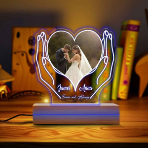 Personalize Gift with Photo Light - Anniversary Gift for Partner - Valentines Gift for Couple - 1st 5th 10th Anniversary Gift - Wedding Gift