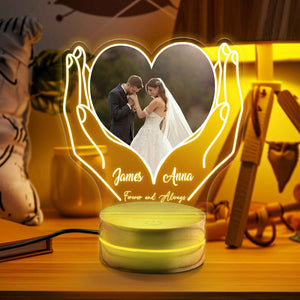 Personalize Gift with Photo Light - Anniversary Gift for Partner - Valentines Gift for Couple - 1st 5th 10th Anniversary Gift - Wedding Gift