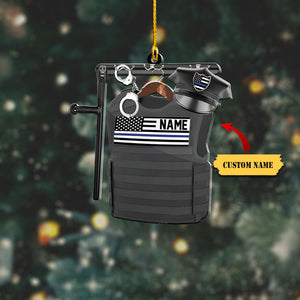 Fuly RD HKM - CUSTOM ORNAMENT - POLICE SET 211, Ornament For Him, Gift For Him, Ornament Christmas