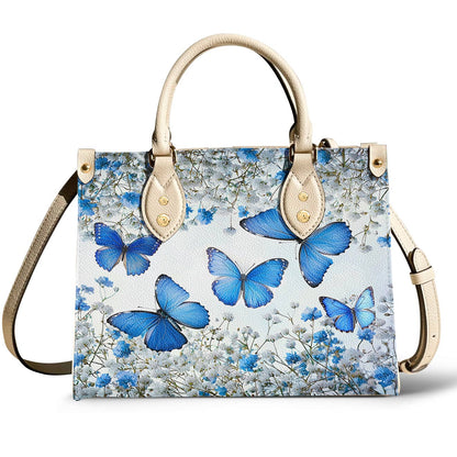 Butterfly Leather Bag Morning Sky