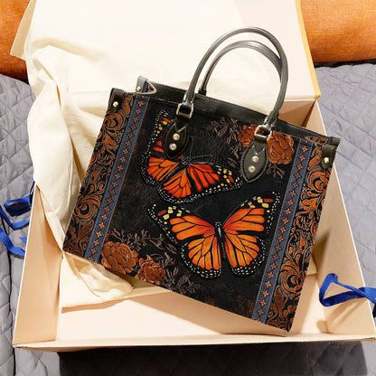 Butterfly Leather Bag Vintage Ember Wings