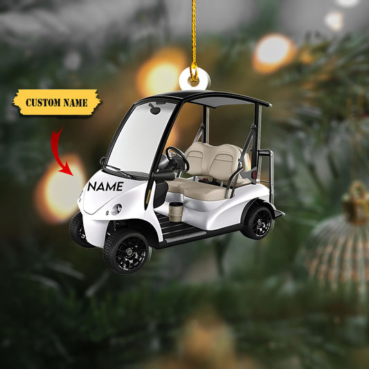 Golf Buggy Personalized Christmas Ornament, Custom Golf Car Ornament, Christmas gift for golf lover, Ornament Decoration, Ornament For Gift, Ornament Christmas