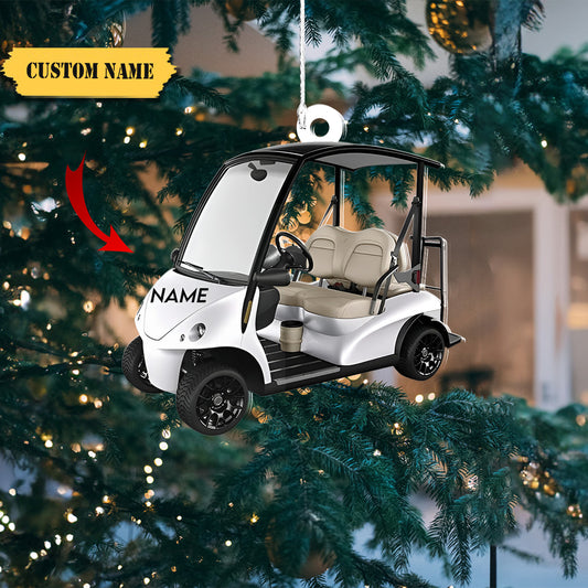Golf Buggy Personalized Christmas Ornament, Custom Golf Car Ornament, Christmas gift for golf lover, Ornament Decoration, Ornament For Gift, Ornament Christmas