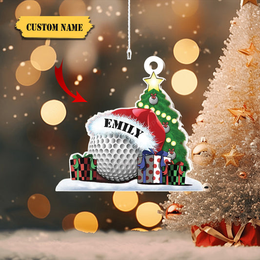 Golf Shaped Ornament christmas decor - Golf lovers Gift - Christmas ornament gift, Ornament Decoration, Ornament For Gift, Ornament Christmas