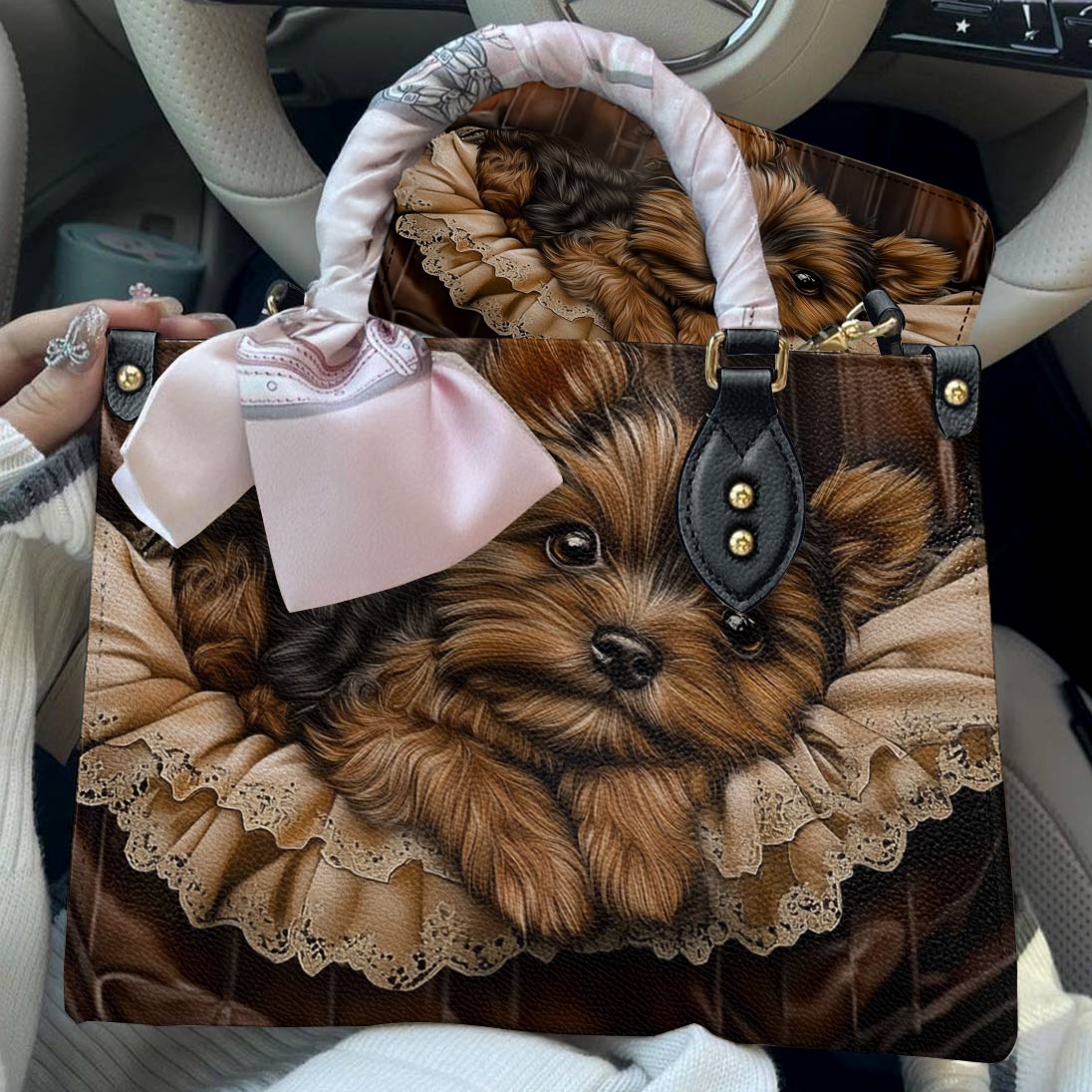 Leather Bag Snuggles & Sophistication
