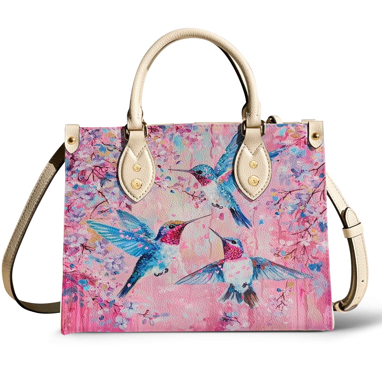 Hummingbird Leather Bag Petal & Flight