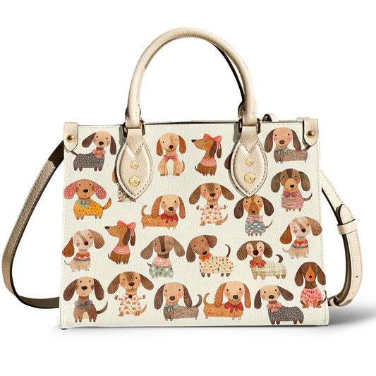 Dachshund Leather Bag Cutie Doxie