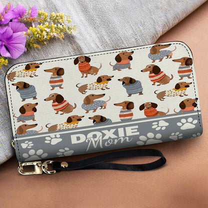 Dachshund Leather Bag Doxie Mom