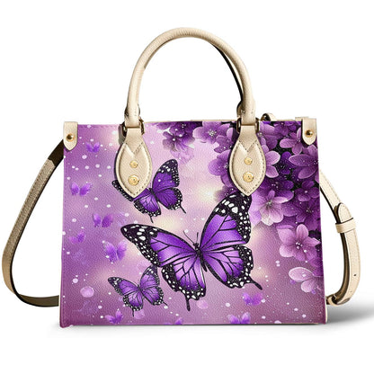 Leather Bag Violet Drift