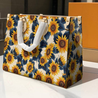 Leather Bag Twilight Sunflower
