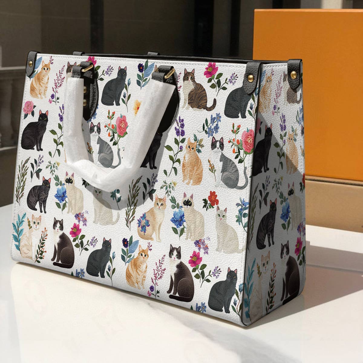 Leather Bag Whisker Wonderland