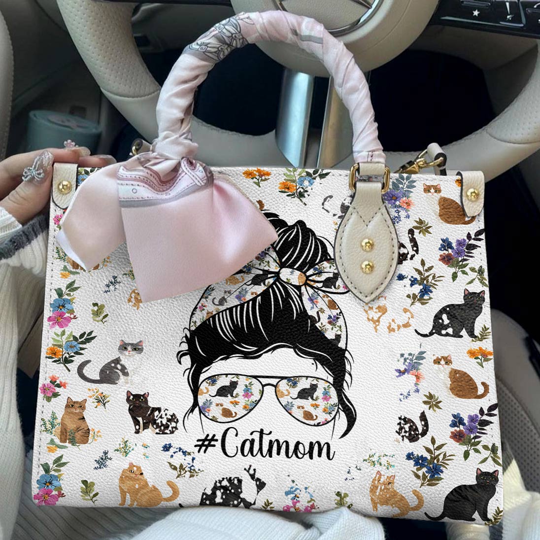 Leather Bag Catmom