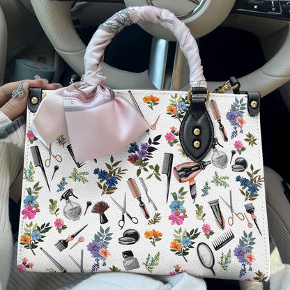 Leather Bag Hairstylist’s Elegance