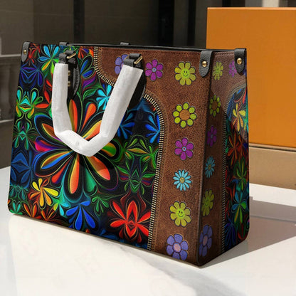Hippie Leather Bag Flower Child