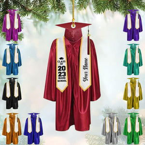 HomeDesign Personalized Graduation Gown Ornament Gifts for Graduate, Graduation Ornaments Class of 2023, Graduation Christmas Ornament, College Christmas Ornament Tree Hanging6, Ornament Decoration, Ornament For Gift, Ornament Christmas