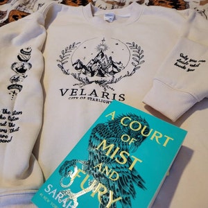 Velaris Embroidered Shirt,Velaris City Of Starlight Embroidered Sweatshirt,The Night Court Shirt,SJM sweater,City of Starlight,ACOTAR Shirt