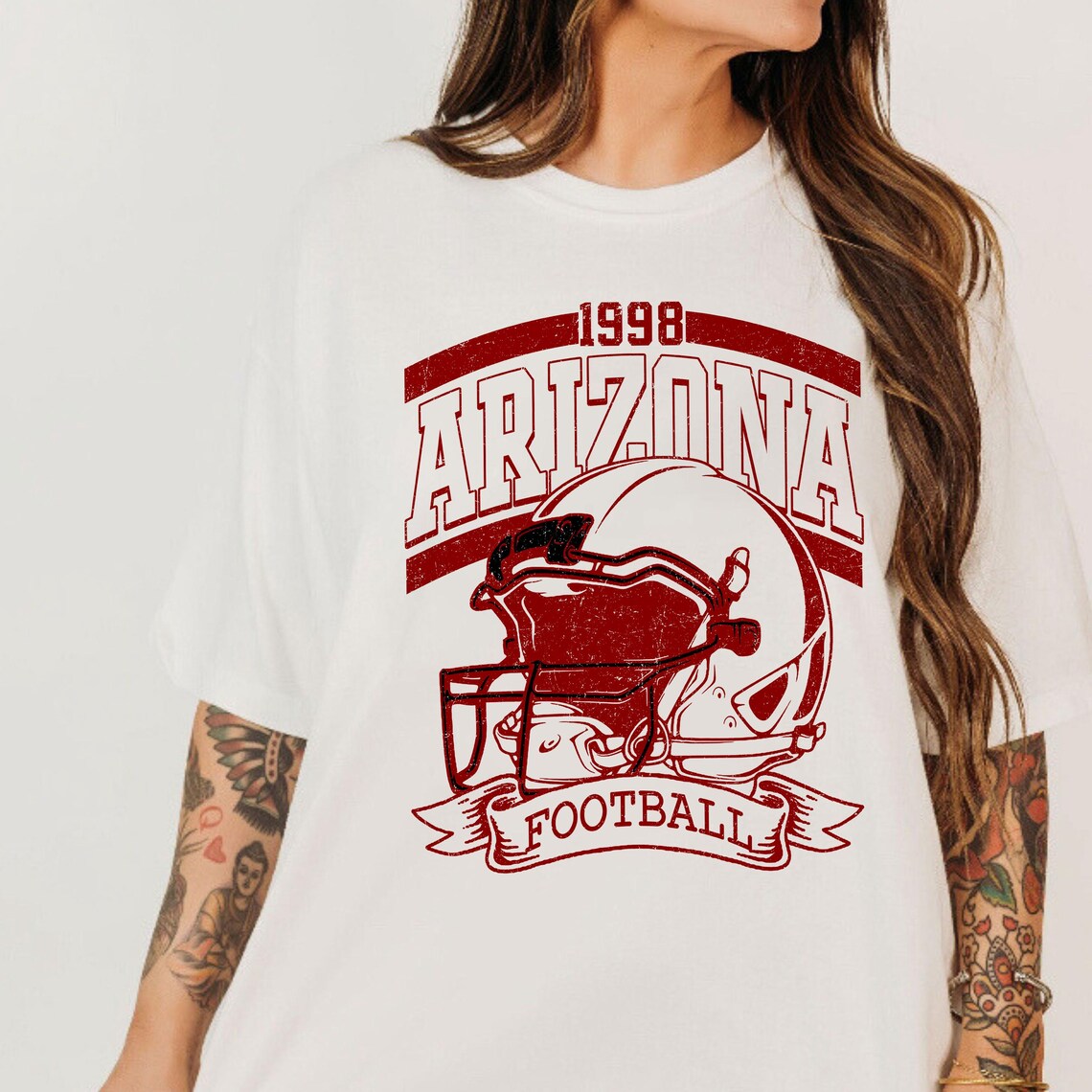 Vintage 90s Style Arizona Football Sweatshirt, Game Day Shirt, Arizona Team Football Shirt, Sunday Arizona, Sport Shirt, Arizona Football