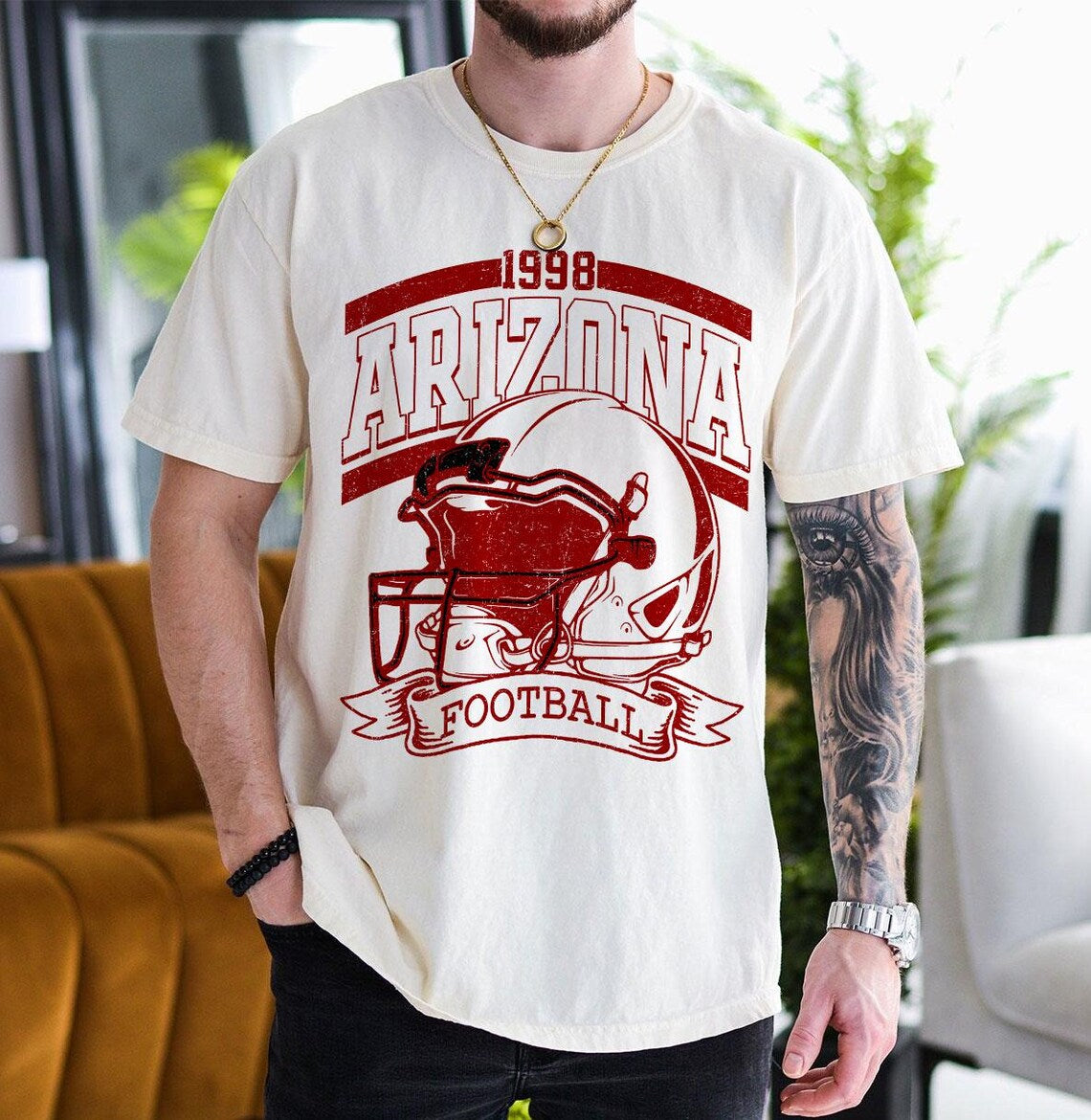 Vintage 90s Style Arizona Football Sweatshirt, Game Day Shirt, Arizona Team Football Shirt, Sunday Arizona, Sport Shirt, Arizona Football