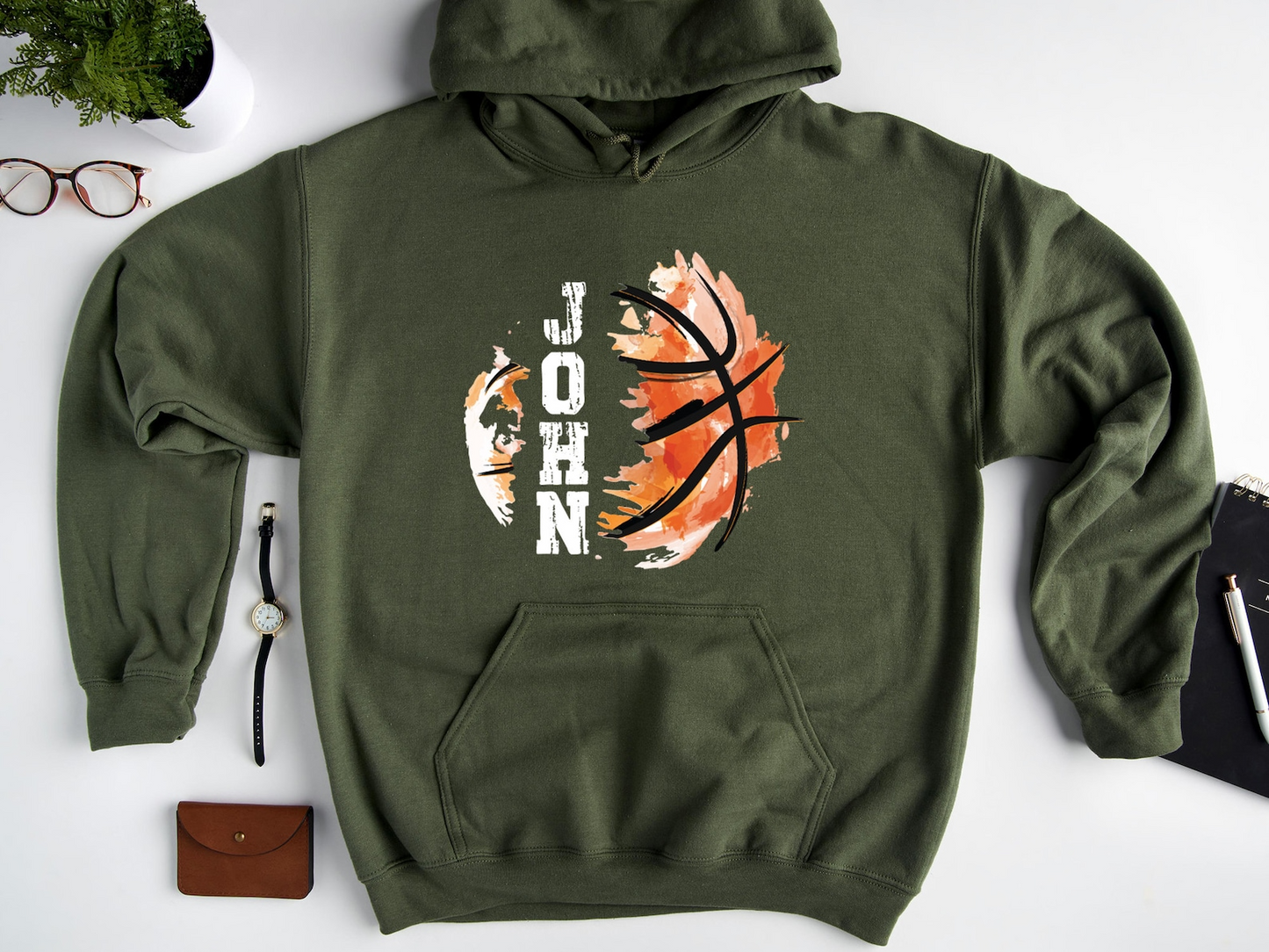 Personalized Basketball Hoodie, Basketball Team Hoodie, Basketball Player Name Hoodie, Custom Basketball Sweatshirt, Basketball Gift
