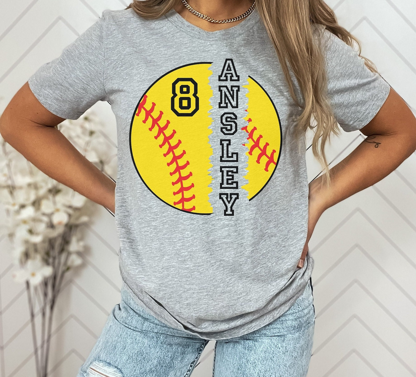 Custom Softball Shirt, Softball Number Shirt, Softball Shirt, Softball Team Shirt, Softball Mom Shirt