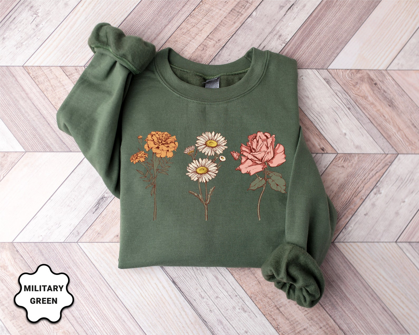 Customize Birth Month Flower Sweatshirt, Christmas Gift For Mom, Grandma Sweatshirt, Mothers Day Gift, New Mom Gift, Mama Sweatshirt