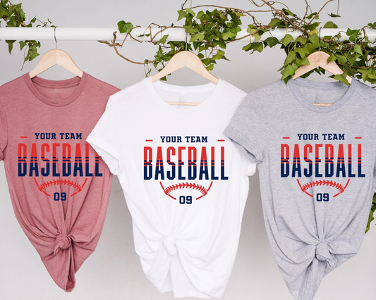 Custom Baseball Shirt, Personalized Baseball Shirt, Baseball Team Name Shirt, Baseball Shirt, Game Day Shirt, Baseball Mom Shirt