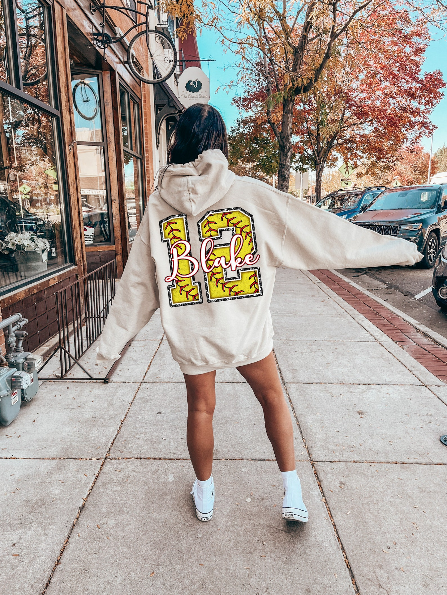 Personalized Softball Mom Sweatshirt, Gameday Softball Shirt, Custom Softball Shirt