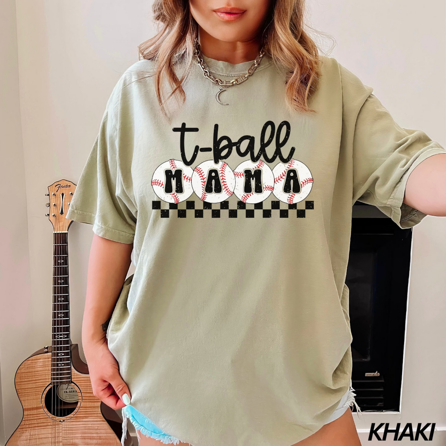 T-Ball Mama Shirt, Checkered Mama Shirt, Mothers Day Gift, Sports Mom, Cute Mom Shirt, Shirts for womenTball Mom Shirt,