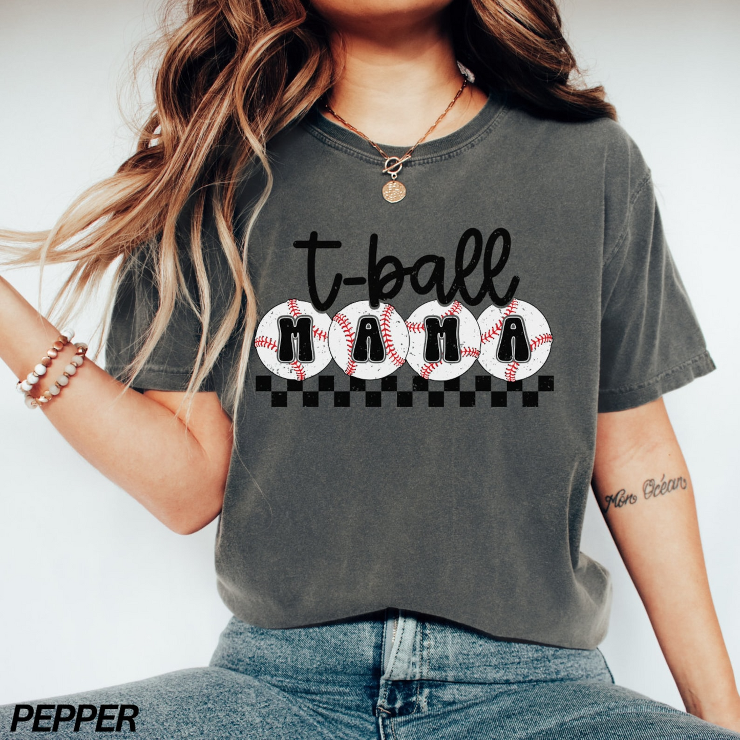 T-Ball Mama Shirt, Checkered Mama Shirt, Mothers Day Gift, Sports Mom, Cute Mom Shirt, Shirts for womenTball Mom Shirt,