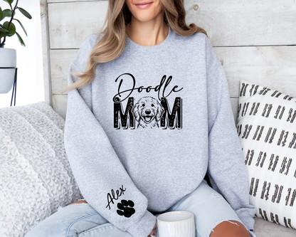 Goldendoodle Custom Sweatshirt, Doodle Mom Sweatshirt, Goldendoodle hoodie, Golden Doodle mom shirt, Personalized Dog Sweatshirt