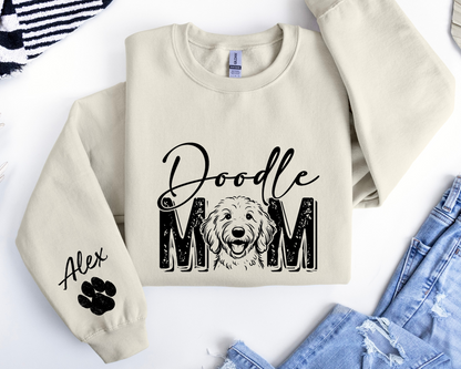 Goldendoodle Custom Sweatshirt, Doodle Mom Sweatshirt, Goldendoodle hoodie, Golden Doodle mom shirt, Personalized Dog Sweatshirt