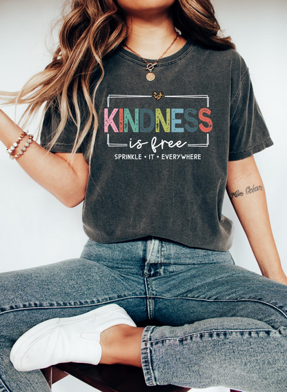 Kindness is Free Sprinkle It Everywhere Sweatshirt, Positive Quote, Be Kind Sweatshirt
