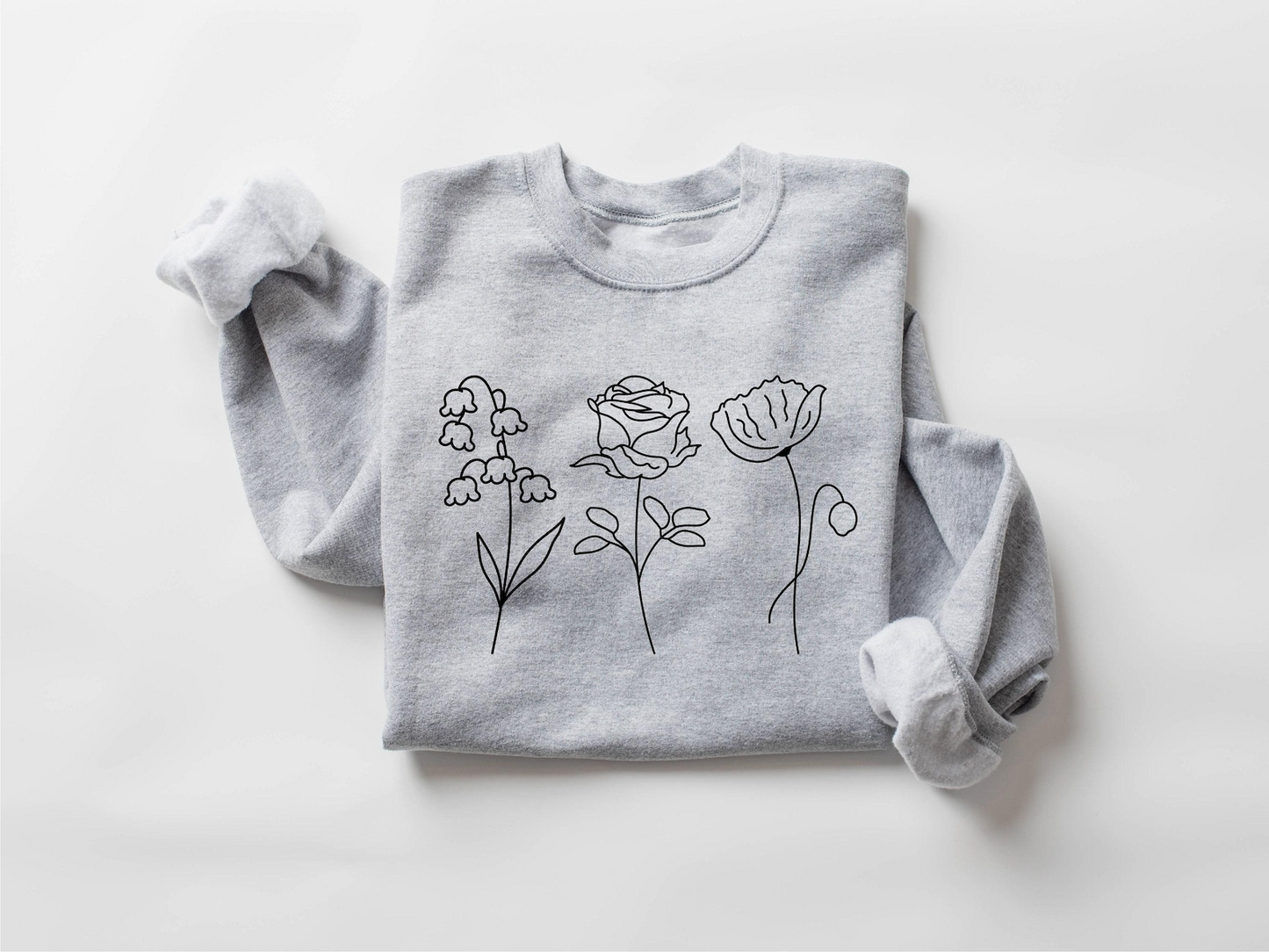 Customized Birth Month Flower Sweatshirt, Mothers Day Sweatshirt, Birthday Flower Sweatshirt, Mothers Day Gift, New Mom Gift,Mama Sweatshirt