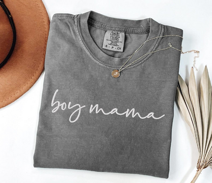 Boy Mama Embroidered Shirts, Boy Mama Shirts, Mother's Day Gift, Gifts for Mom