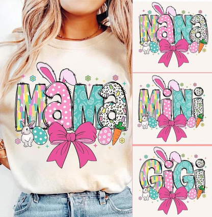 Easter Mama Shirt, Easter Mimi Shirt, Easter Mom Sweatshirt, Easter Gift For Mom, Mama Bunny Shirt, Easter Mama Outfit