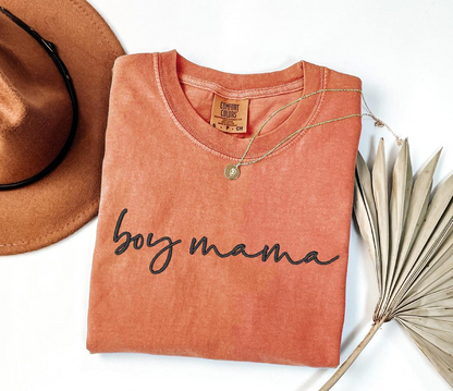 Boy Mama Embroidered Shirts, Boy Mama Shirts, Mother's Day Gift, Gifts for Mom