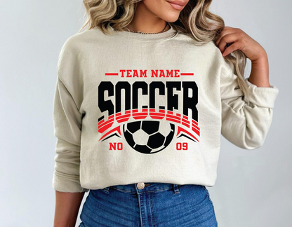 Custom Soccer Hoodie, Personalized Soccer Sweatshirt, Soccer Team Name Hoodie, Soccer Sweatshirt, Game Day Hoodie, Soccer Mom Hoodie