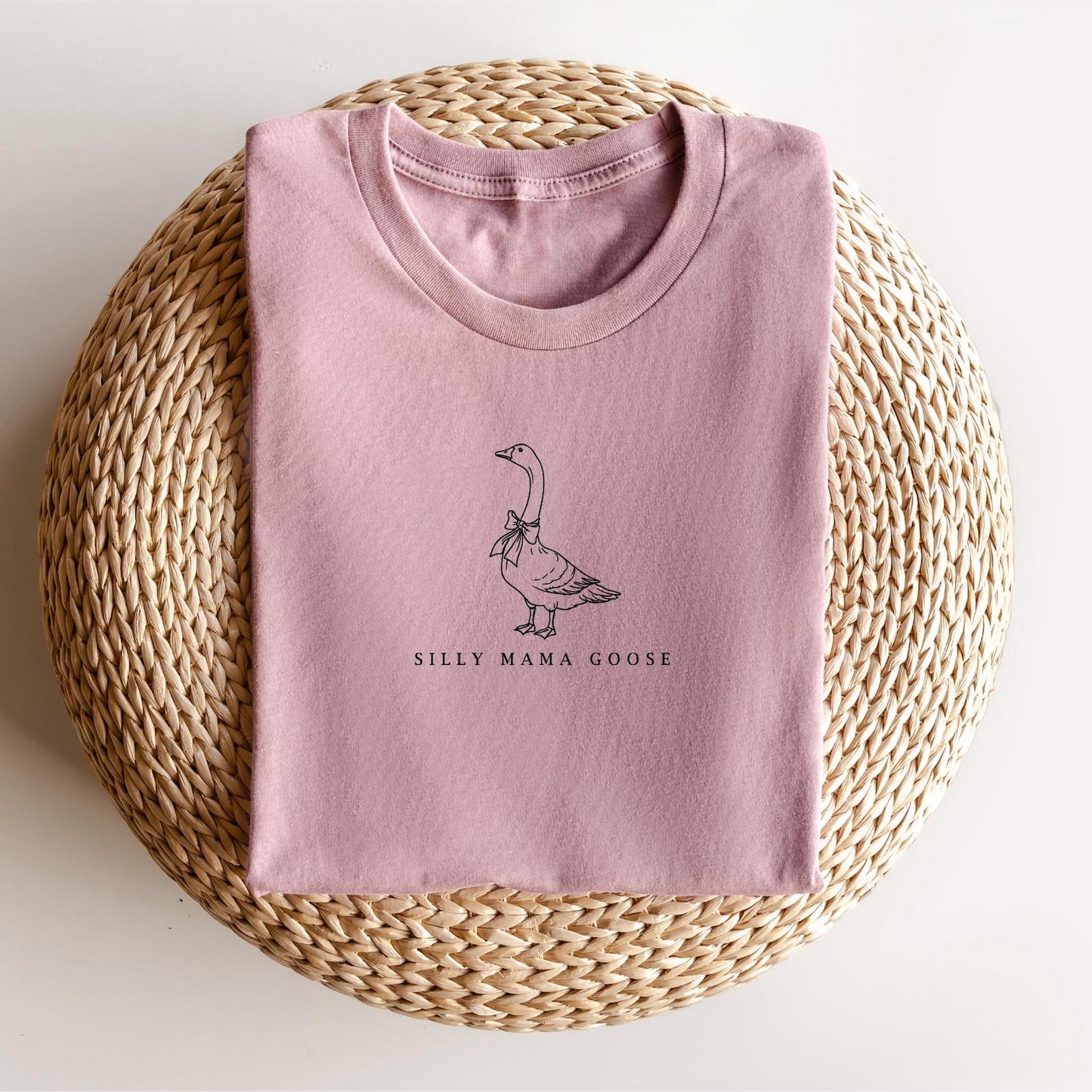One Silly Goose Mom Shirt, Mama Goose Coquette Bow Shirt, Silly Goose Birthday Party Outfit