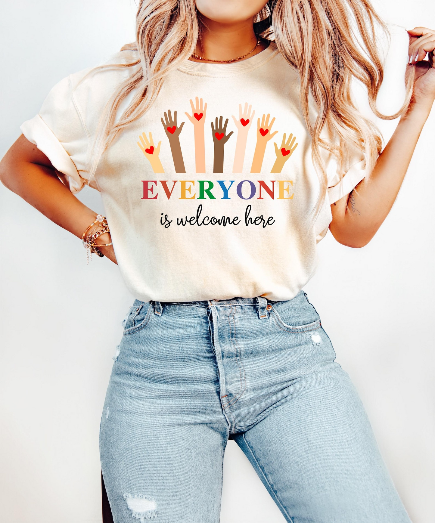 Idaho teacher shirt everyone is welcome here Sweatshirt, inclusion and equality t shirt, protest and resist t shirt, idaho teacher t shirt