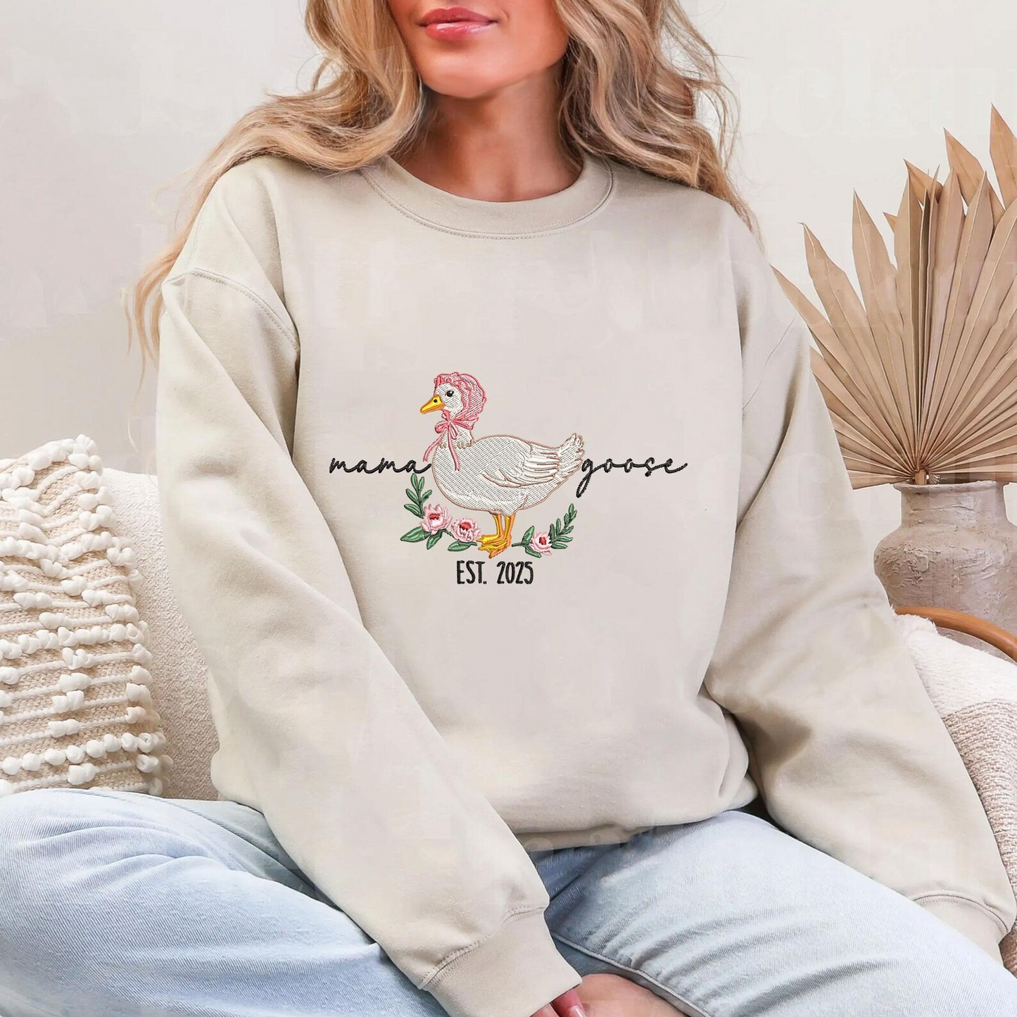 Mama Goose Embroidery Shirt, Mama Silly Goose Shirt, Auntie Goose Shirt, Mothers Day Gift