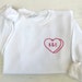 Personalized Couples Gift, Custom Embroidered Sweatshirt, Embroidered Crewneck, Custom Heart Sweatshirt, Initials